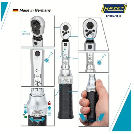 hazet-cle-dynamometrique-16-nm-6106-1ct-cliquet-reversible-hiper